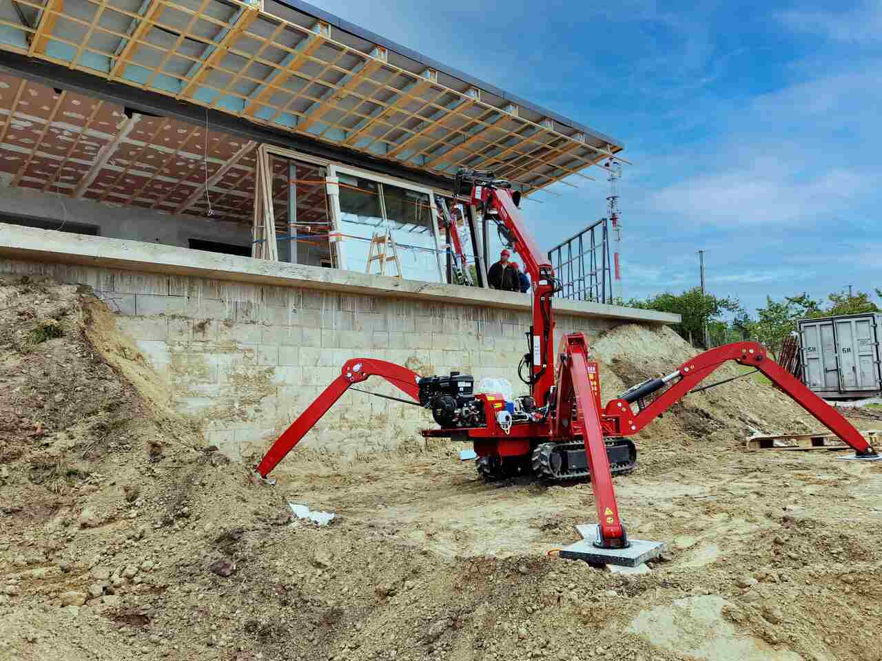 Mini Spider Crane TB5000 with Glass Vacuum Lifter