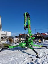 Mini crane on zero emission caterpillars