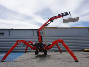 Mini crane lifting heavy loads