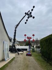 mini crane on crawler chassis radio control